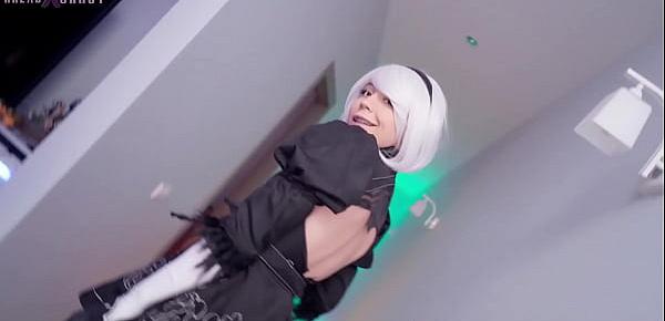  2B Huge Dick For Tight Ass AliceBong